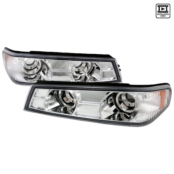 Spec-D Tuning 04-12 Chevrolet Colorado Corner Lights Chrome 2LC-COL04-TM - main